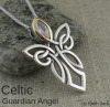 10K 925 Keith Jack Celtic Gardian Angel Necklace