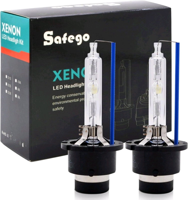 New Safego XENON LED Headlight Kit D2S / 8000K AC 12V, 2 Pack