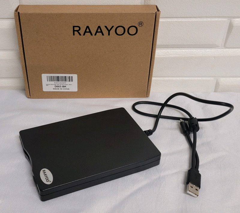 New - RaaYoo External USB Floppy Disc Drive
