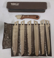 Vintage Kershaw / Kai Blade Trader 7pc Set w/6 Blades & Handle plus Carry Case