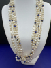 14k Yellow Gold Lapis Lazuli & Four Strand Pearl Necklace - 3