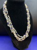 14k Yellow Gold Lapis Lazuli & Four Strand Pearl Necklace - 4