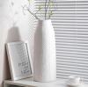 New HJN White Ceramic Vase for Home Decor Modern Table Vase 17&rdquo;x7&rdquo;