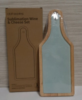 New Sublimation Wine and Cheese Set