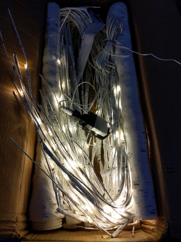 6 Feet Lighted Birch Lights