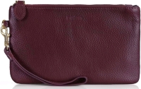 New Befen Women's Leather Wristlet Clutch Wallet (Burgundy)