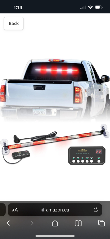 New XRIDONSEN 35 Inch Red/White Traffic Advisor Lightbar