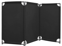 New 3 Panel Black Safety Barricade