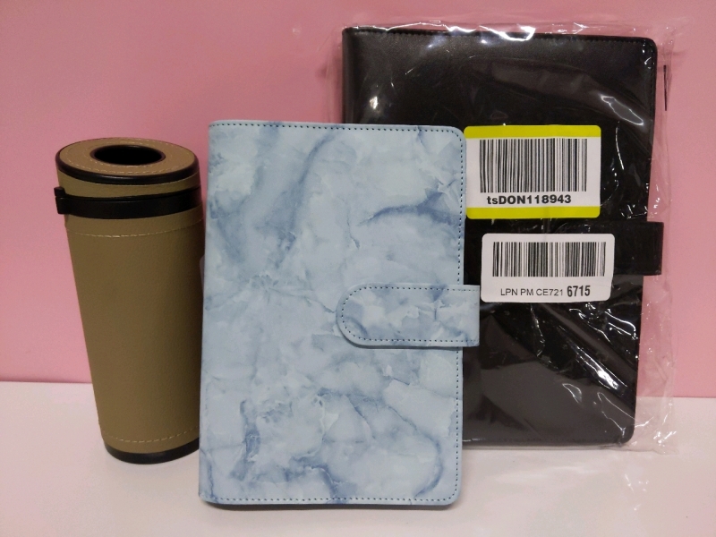 New! 2 Small Binders and a Pencil Holder