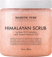 New Majestic Pure Cosmeceuticals Himalayan Scrub : Lychee Oil Complex and Sweet Almond Oil 283g