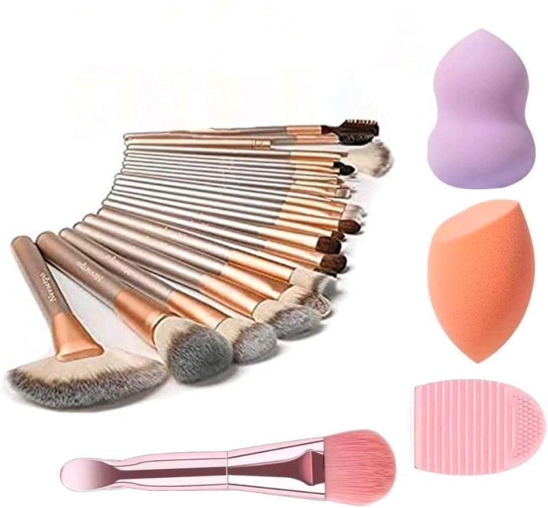 New Nevsetpo 24-Pieve Make-up Brush & Sponge Set