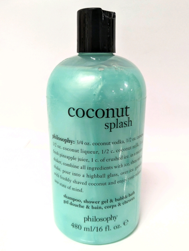 New Philosophy Coconut Splash Shampoo, Shower Gel & Bubble Bath 480ml