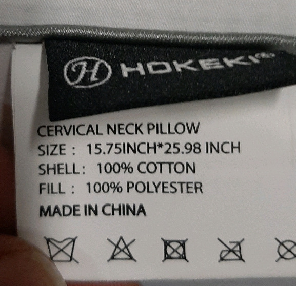 Hokeki Cervical Neck Pillow 24 x 15"