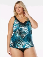 New Coco Reef Core V-Neck Bra Size 36C Underwire Tankini Top - Endless Summer Palm