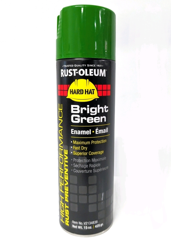 New RUST-OLEUM Hard ahay Bright Green Spray Enamel : High Performance Rust Preventive 425gr