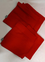 4 New Red Pillow Covers 19.75 x 19.75"