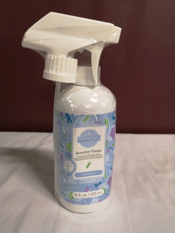 New Scentsy Odour Eliminating Fabric Spray - Clothesline 473mL