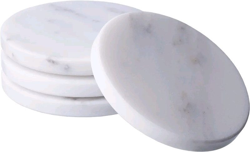 4 New Galateo Italia Premium Marble Coasters