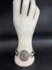 925 Sterling Silver Aztec Statement Bracelet Sun Calender - 3