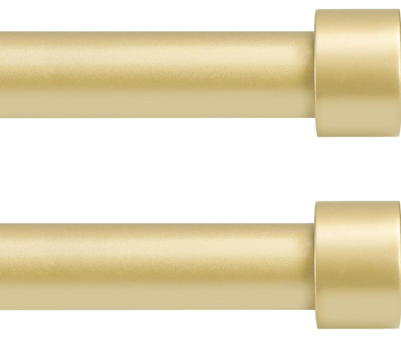 2 New YNL Gold Colored Adjustable Curtain Rods