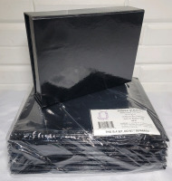 New - Purple Q Crafts Black Hard Gift Boxes , 10 Boxes . 5"&times;7"&times;1.6"