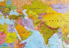 New - Maps International World Wall Map , Front Lamination . Measures 47"×33" . Rolled - 3