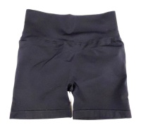 New Black Stretchy Yoga Shorts Size Youth M-L (?)