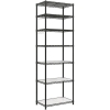 New - 7-Tier Metal Storage Unit , Shelves measure 17.5"&times;17.5" & 71" Tall , Black