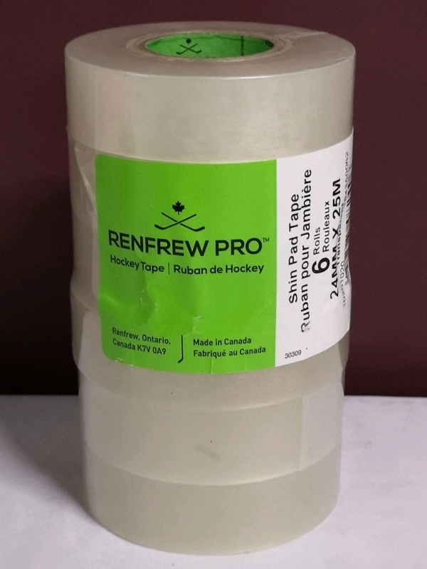 6 Rolls New Renfrew Pro Hockey Transparent Tape