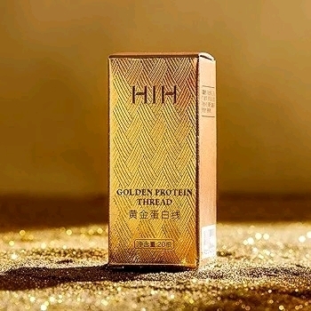 8 New HIH Gold Face Thread - Nourishing Protein Peptide Thread - 20 Pcs each Collagen Silk for Face Skin Care, Deeply Moisturizes & Tightens Skin