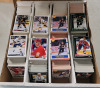 Early 1990s NHL Trading Card Singles in Quad Long Box . Will Contain Doubles - 2