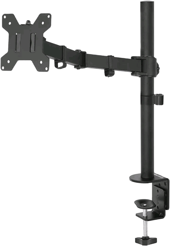 New - Pholiten Single Computer Monitor Stand – Height Adjustable Desk Arm Mount