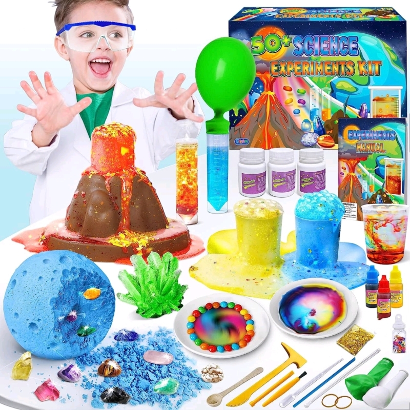 New 50+ Science Lab Experiments Kit for Kids *