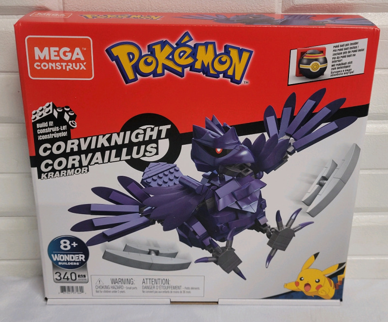 New - MEGA Construx Pokémon CORVIKNIGHT Block Set . Sealed