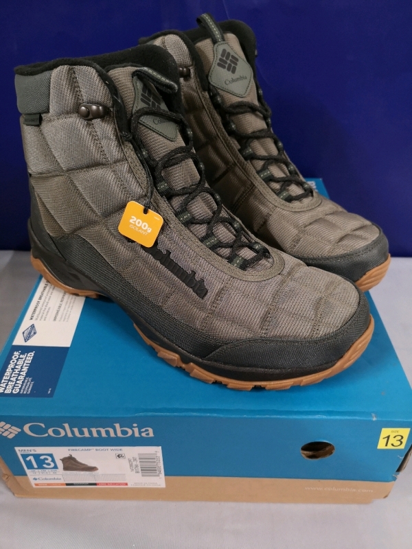 New COLUMBIA Men's sz 13 Firecamp Boot Wide