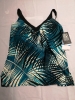 New Coco Reef Core V-Neck Bra Size 38C Underwire Tankini Top - Endless Summer Palm - 2