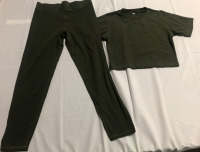 Yoga Short Top & Pants Small New