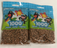 New 2 Pks Perler Beads 1000 in each pk ages 6 +