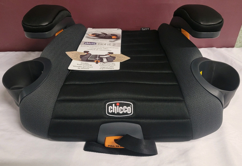 New - Chicco GoFit Plus Child Booster Seat , Equipped with Quick-Release Latch
