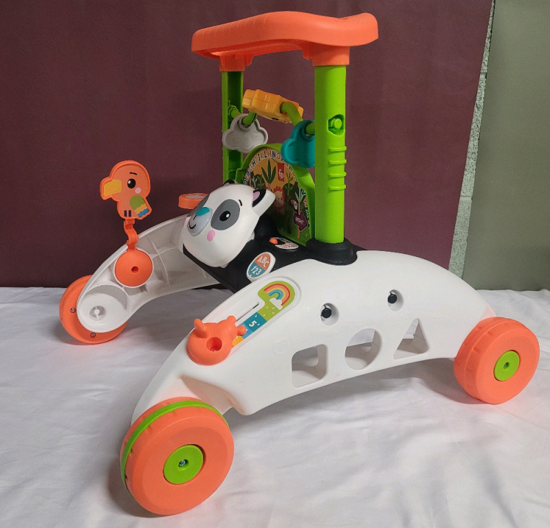 New , Assembled - Fisher-Price Children's 2-Sided Steady Speed Panda Walker