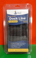 Dock Line Double Braided 100% Premium Nylon Rope 5/8" x 20' Ideal for Boats up to 45'