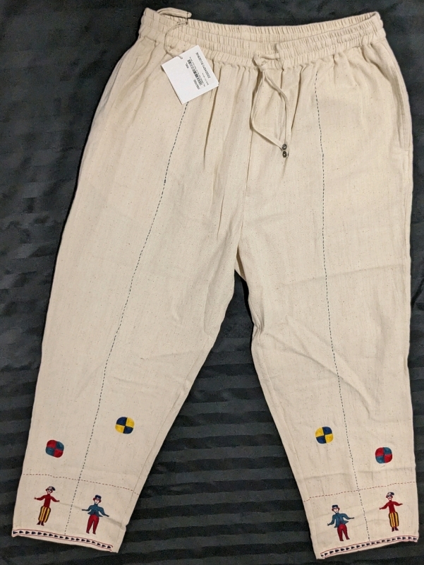 New Harago XXL Narrative Applique Pants.