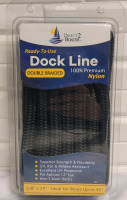 New - 5/8"&times;20ft Double Braided Nylon Dock Line , Boats upto 45ft