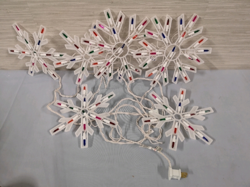 Christmas Snowflake Lights - Working