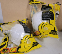 New - MG Work Horse White Hard Hats , One Size Fits All . 2 Hard Hats