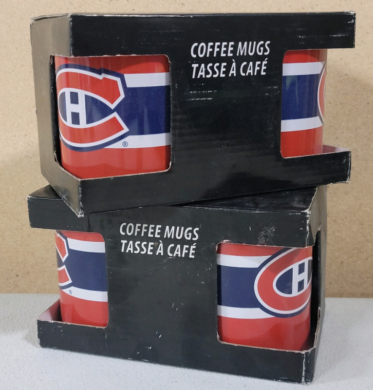 New - Montreal Canadians Coffee Mugs , 4 Mugs