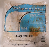 New - Dormont 5/8"OD&times;48"L Gas Appliance Connector . 1/2" Female NPT - 3/4" Female NPT
