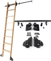 New - 39.5" Rolling Library Ladder Sliding Track Hardware Kit .
