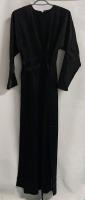 Asos Black Satin Maxi Dress Size 6