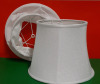 2 White Linen Like Lamp Shades 10 x 14 x 10"